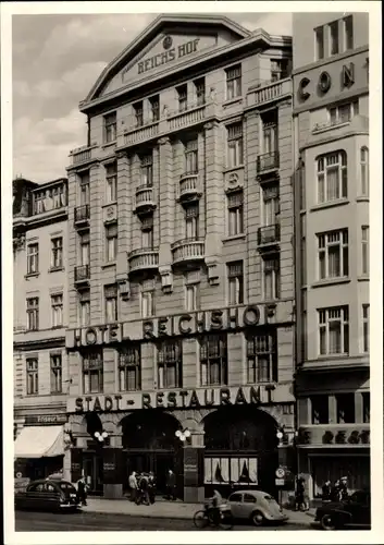 Ak Hamburg Mitte Altstadt, Hotel Reichshof, Stadt Restaurant