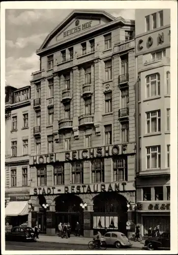 Ak Hamburg Mitte Altstadt, Hotel Reichshof, Stadt Restaurant