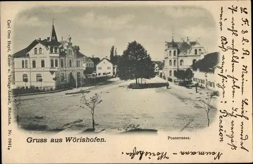 Ak Bad Wörishofen im Unterallgäu, Poststraße