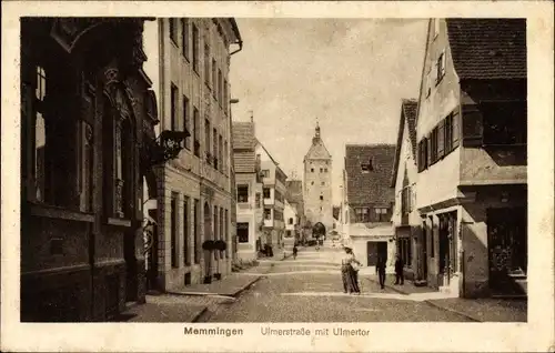 Ak Memmingen in Schwaben, Ulmer Straße, Ulmer Tor, Gaststätte