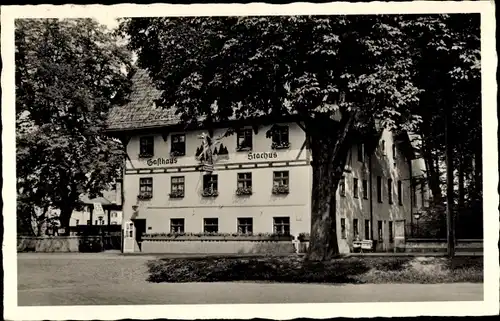 Ak Kaufbeuren an der Wertach in Schwaben, Gasthof Stachus, Inh. A. Römisch