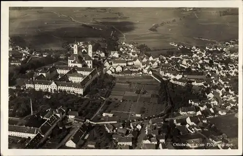 Ak Ottobeuren Bayern, Fliegeraufnahme, Kloster