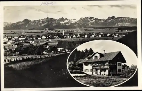 Ak Ruderatshofen in Schwaben, Panorama, Landhaus Eppeler