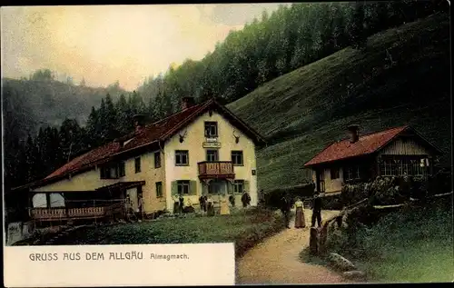 Ak Immenstadt im Allgäu Schwaben, Berggasthof Almagmach