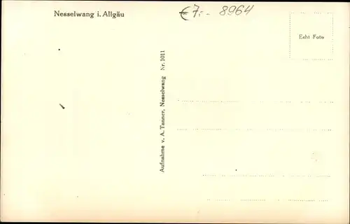 Ak Nesselwang im Allgäu, Straßenpartie, Gasthaus