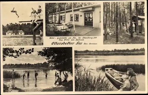 Ak Otterstedt Ottersberg Niedersachsen, Gaststätte am Otterstedter See, Inh. Willi von Seebach