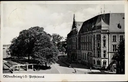 Ak Oldenburg in Oldenburg, Postamt, Am Stau, Straße