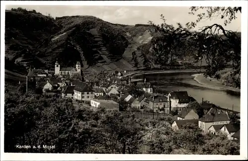 Ak Karden an der Mosel, Blick auf den Ort, Häuser