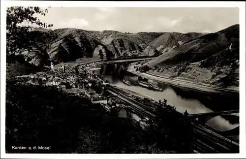 Ak Karden an der Mosel, Panorama