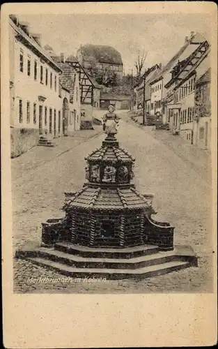 Ak Kohren Sahlis Frohburg Sachsen, Marktbrunnen