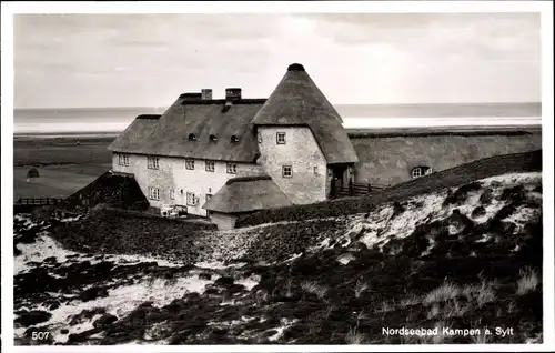 Ak Kampen auf Sylt, Blick auf ein Gebäude