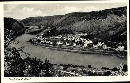 Ak Oberfell an der Mosel, Panorama