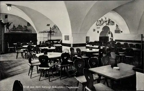 Ak Tegernsee in Oberbayern, Herzogl. Braustübl