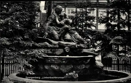 Ak Spangenberg in Hessen, Liebenbachbrunnen