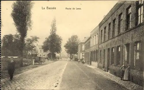 Ak La Bassée Nord, Route de Lens