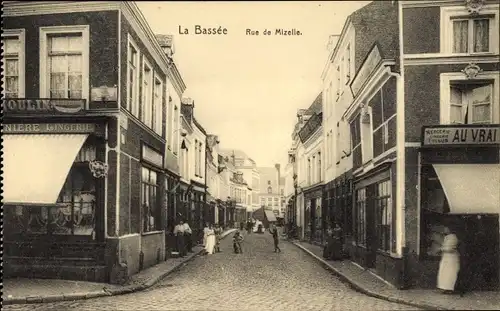 Ak La Bassée Nord, Rue de Mizelle, Geschäfte