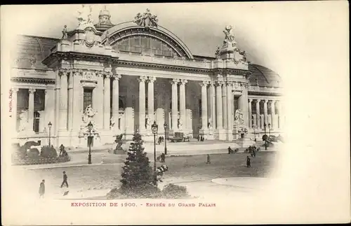 Ak Paris, Exposition de 1900, Entree du Grand Palais