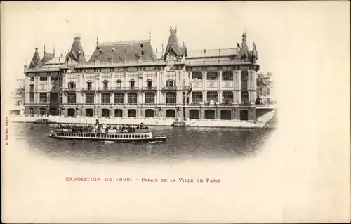 Ak Paris Frankreich, Exposition Universelle 1900, Palais de la Ville de Paris