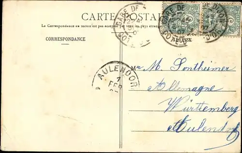 Ak Val Suzon Côte-d’Or, Blick auf den Ort