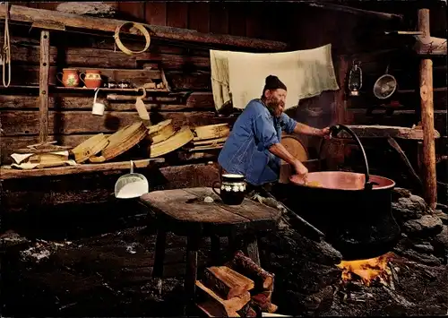 Ak Alpkäserei, Sur l'Alpe, la fabrication du fromage