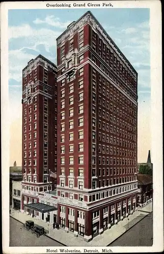 Ak Detroit Michigan USA, Hotel Wolverine