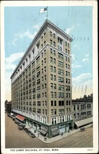 Ak St. Paul Minnesota USA, The Lowry Building, Hochhaus