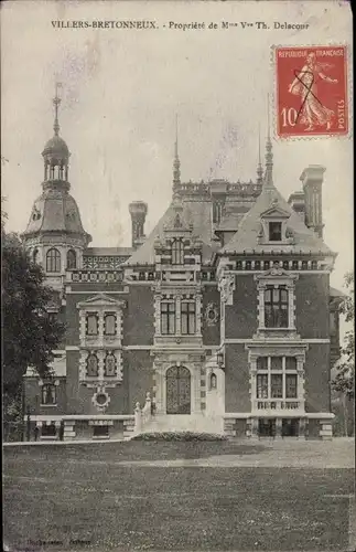 Ak Villers Bretonneux Somme, Propriete de Madame Vve. th. Delacour