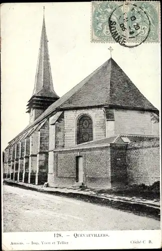 Ak Quevauvillers Somme, L'Eglise