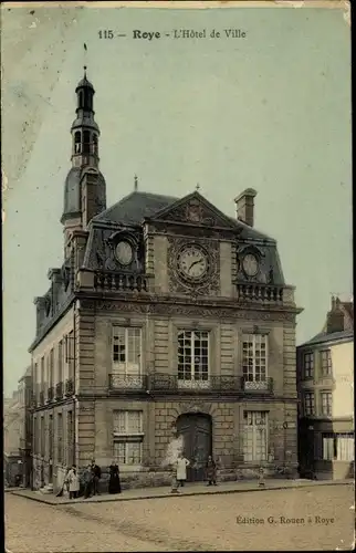 Ak Roye Somme, L'Hotel de Ville