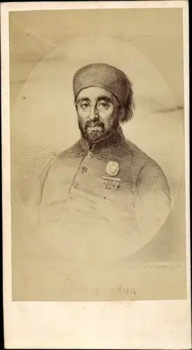 CdV Osmanischer Botschafter Rechid Pascha, Portrait, Uniform, Türkei