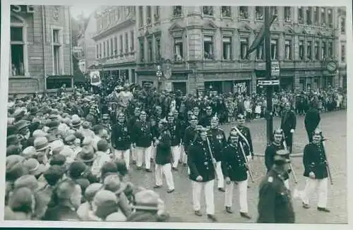 Foto Greiz in Thüringen, Schützenfest, Festzug der Feuerwehr