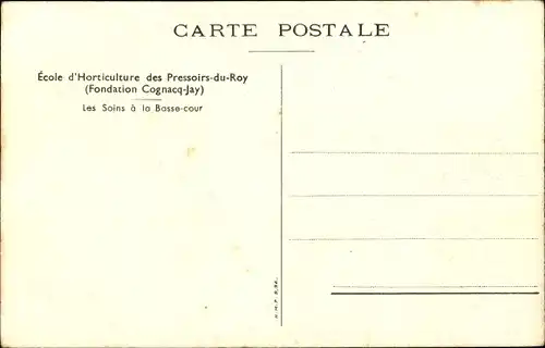 Ak Pressoirs du Roy Seine et Marne, Ecole d'Horticulture des Pressoirs du Roy