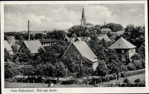 Ak Esens in Ostfriesland, Blick zur Kirche