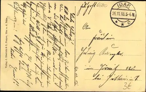 Ak Idar Oberstein an der Nahe, Totalansicht der Ortschaft