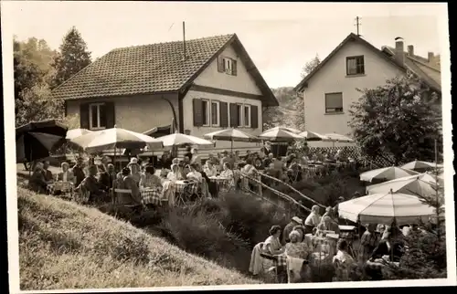 Ak Bad Orb im Spessart, Cafe Zaunkönig, Gartenpartie