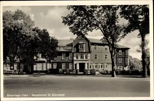 Ak Braunlage im Oberharz, Sanatorium Dr. Schroeder