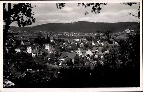 Ak Brombach Lörrach in Baden Württemberg, Blick auf den Ort mit Burgruine Rötteln