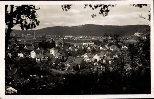 Ak Brombach Lörrach in Baden Württemberg, Blick auf den Ort mit Burgruine Rötteln