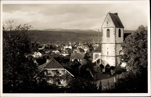 Ak Brombach Lörrach in Baden Württemberg, Blick auf den Ort, Kirche