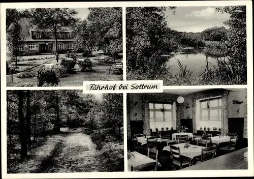 Ak Sottrum in Niedersachsen, Gasthaus zum Fährhof, Joh. Lüdemann, Innenansicht