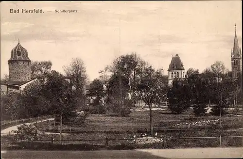 Ak Bad Hersfeld Hessen, Schillerplatz