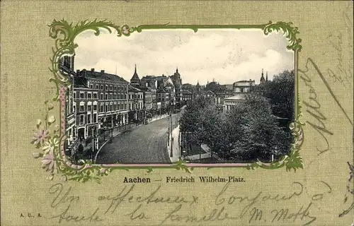 Passepartout Ak Aachen in Nordrhein Westfalen, Friedrich Wilhelm Platz