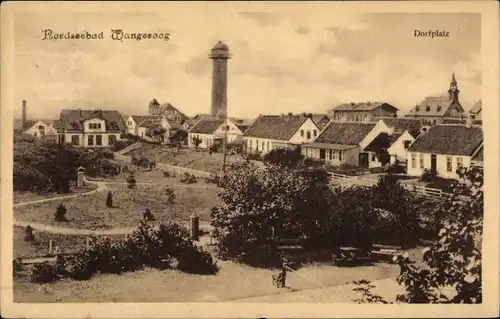 Ak Nordseebad Wangerooge in Ostfriesland, Dorfplatz