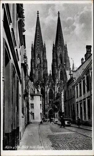 Ak Köln am Rhein, Stadtpartie, Dom