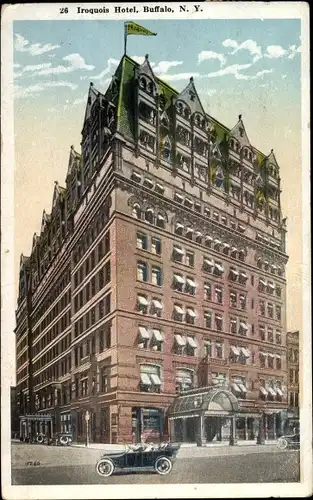 Ak Buffalo New York USA, Iroquois Hotel