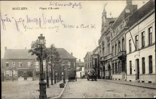 Ak Roeselare Roeselaere Rousselare Roulers Westflandern, Place d'Armes