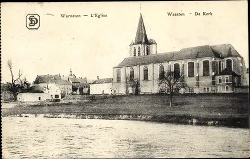 Ak Warneton Wallonien Hennegau, L'Eglise