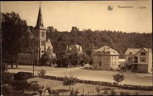 Ak Anseremme Namur Wallonien, Vue générale de l'église