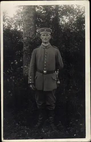 Foto Ak Deutscher Soldat in Uniform, Wilhelm Rädel, Portrait, Kaiserreich