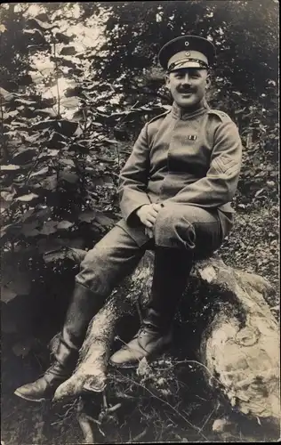 Foto Ak Deutscher Soldat in Uniform, Portrait, I WK, Kaiserreich